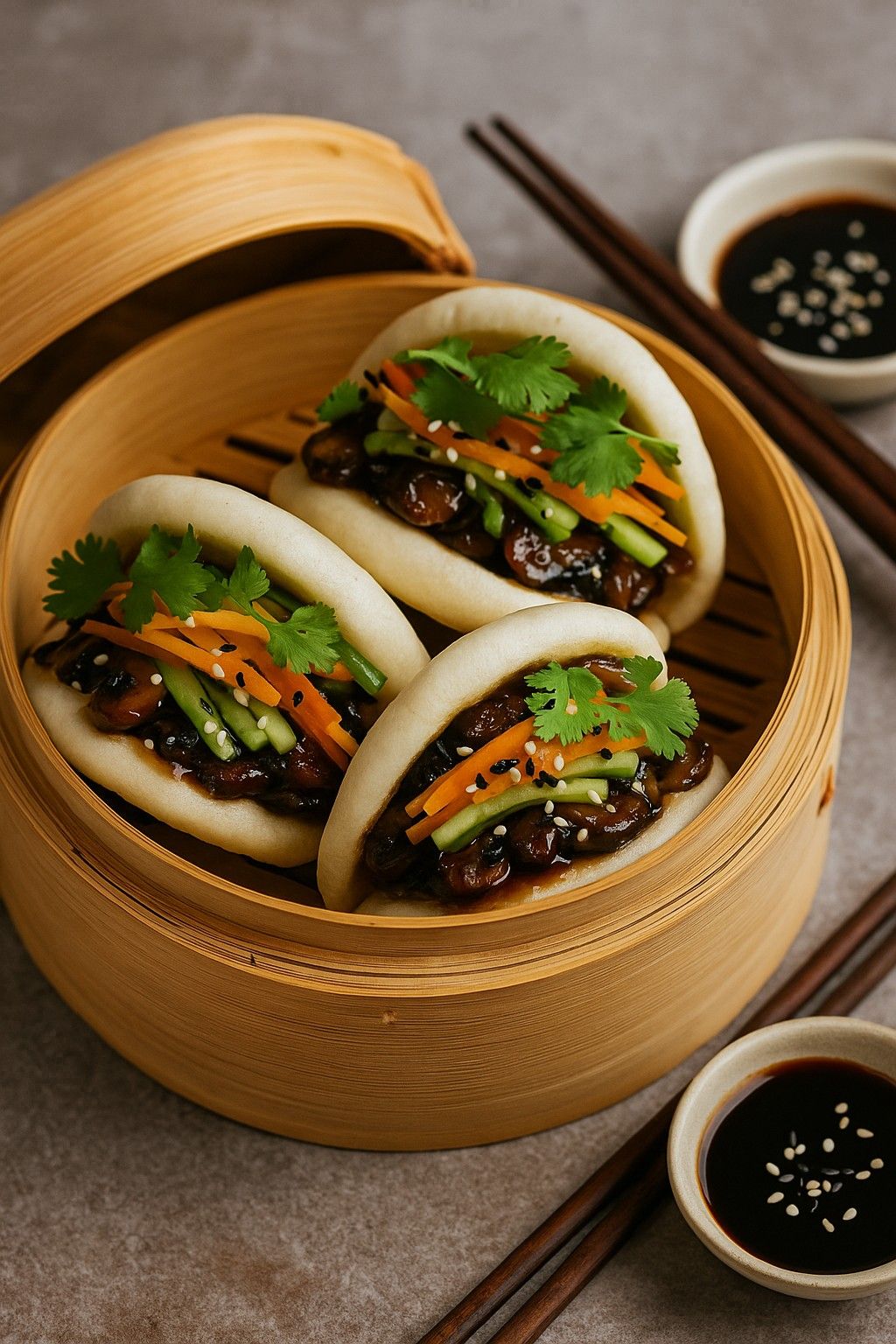 Spicy Mushroom Bao Bun - 1 Pcs