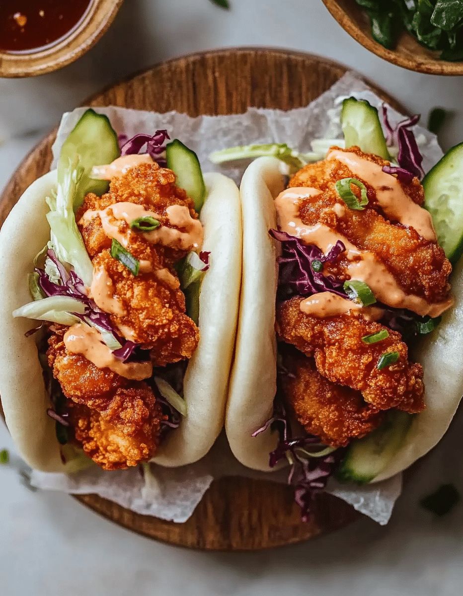 Chicken Schezwan Bao Bun - 2 Pcs