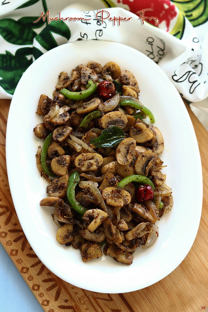 Mushroom Pepper Fry