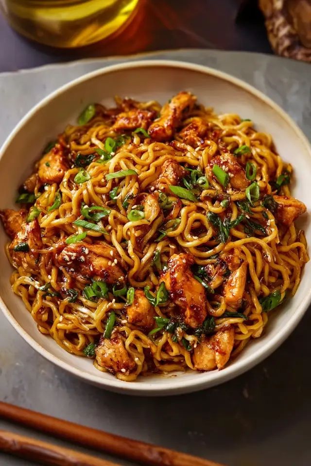 Chicken Garlic Noodles