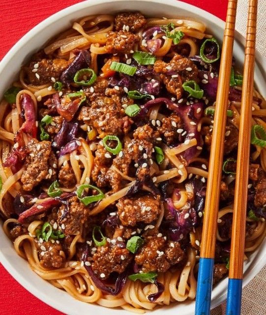 Schezwan Mutton Noodles