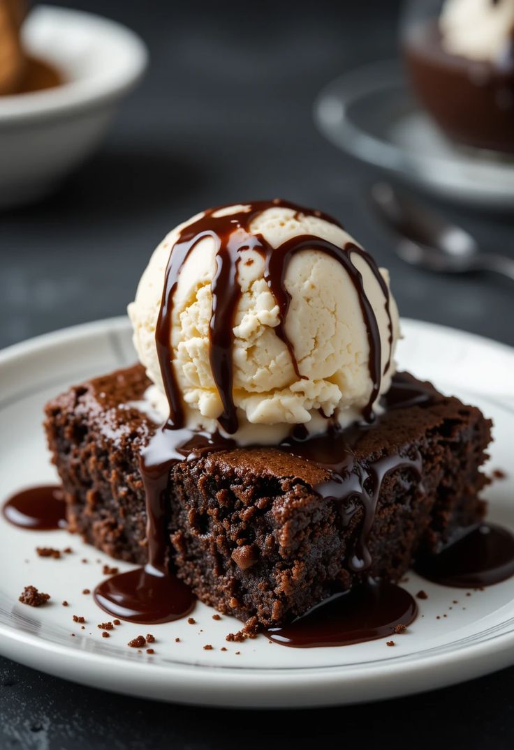 Brownies with Icecream