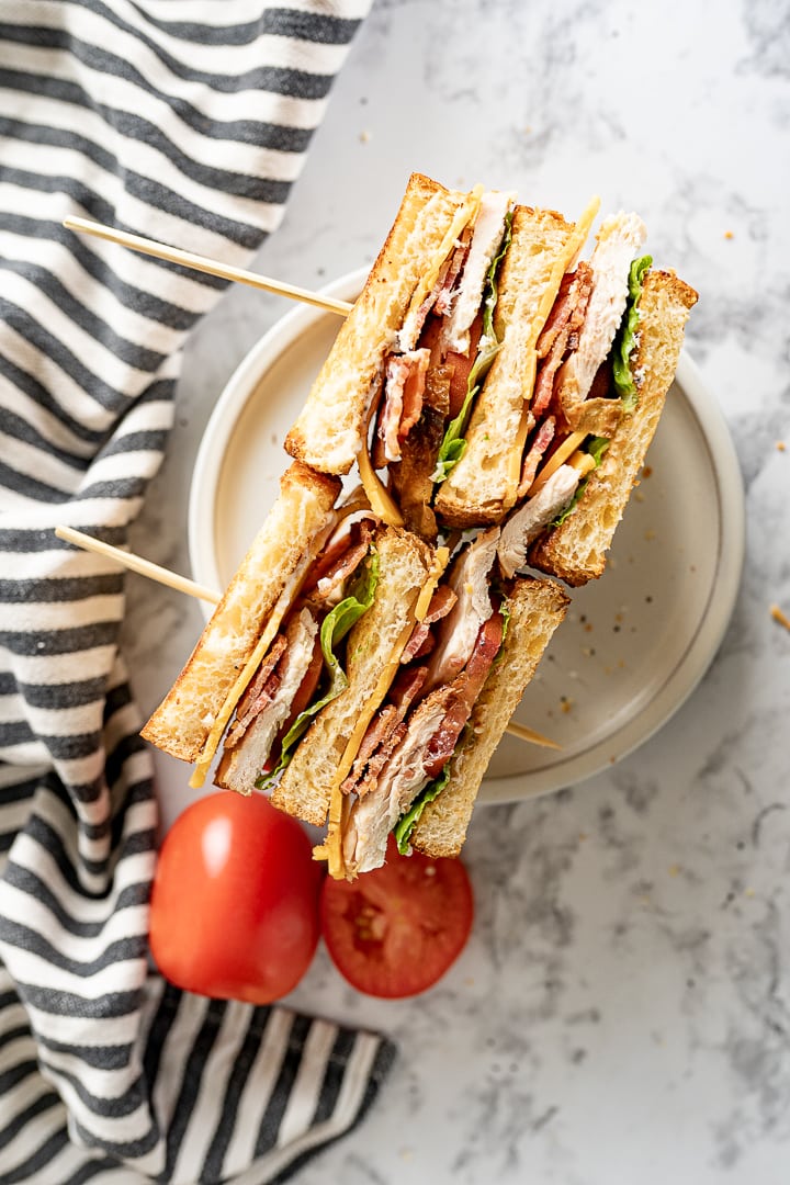 Chicken Veg Sandwich and Cake