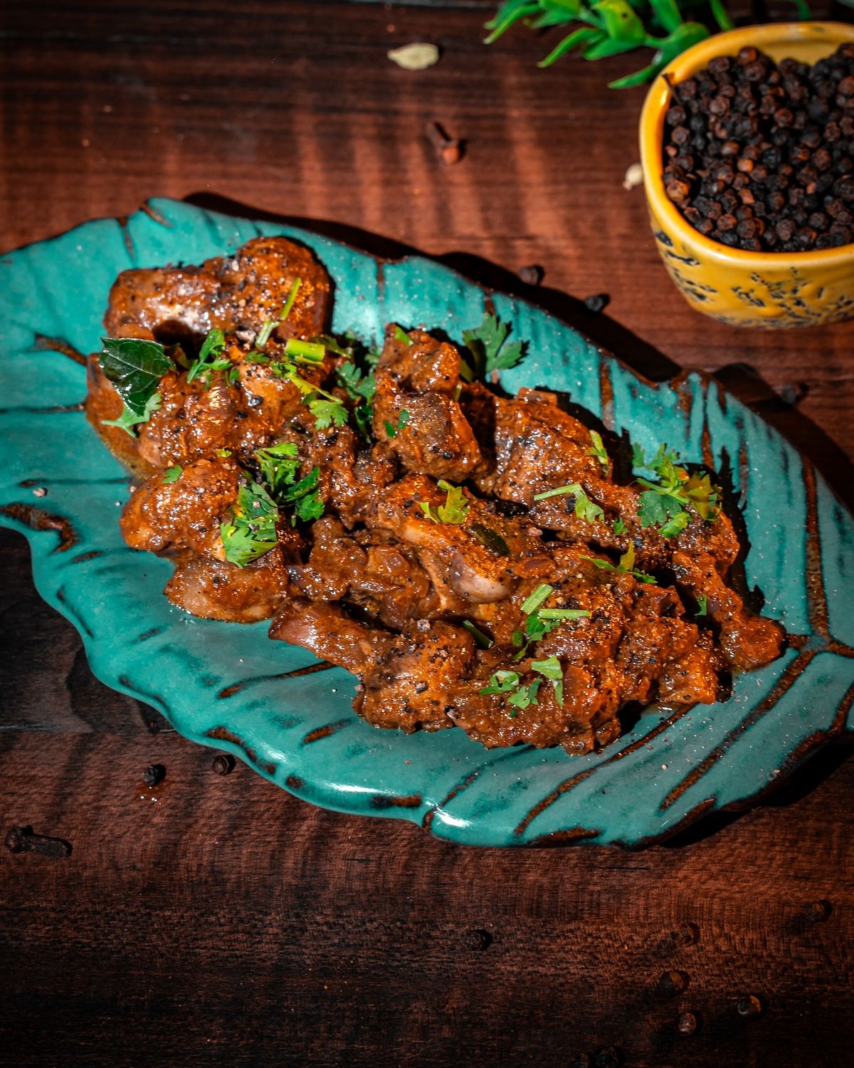 Mushroom Pepper Fry