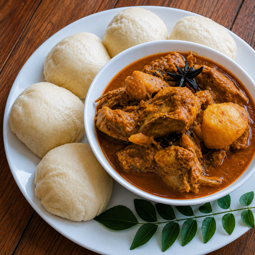 Idli (4 nos) + Chicken curry