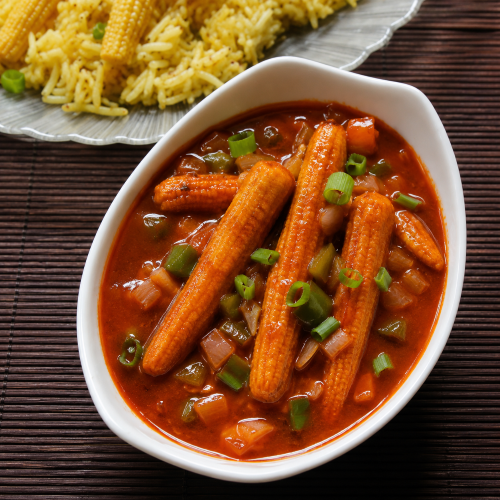 Chilli Babycorn Gravy