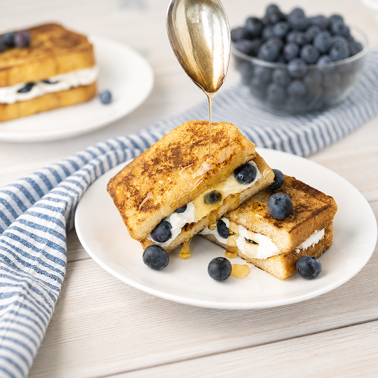 Blueberry & Cream Cheese French Toast