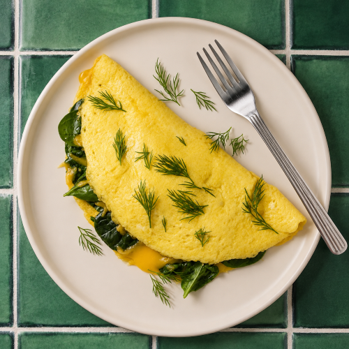 Spinach &Chesse Omelette