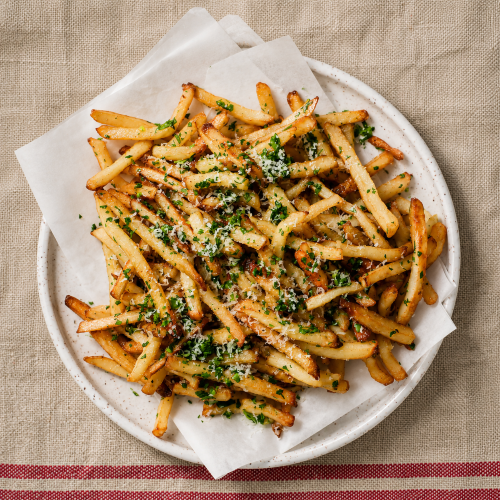 Cheesy chicken & Mushroom Fries