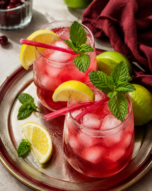 Rose Lemon Mojitos 