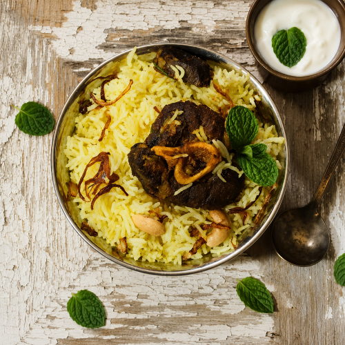 Mutton Kizhi Biriyani