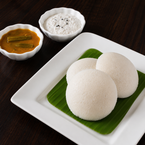 Idly , 5pcs - 250ml Sambar , 100ml Chutney