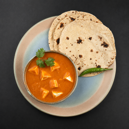 Chapathi ,3pcs - 250ml Paneer Butter Masala