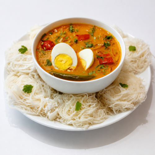 Idiyappam ,4pcs -250ml Egg Gravy