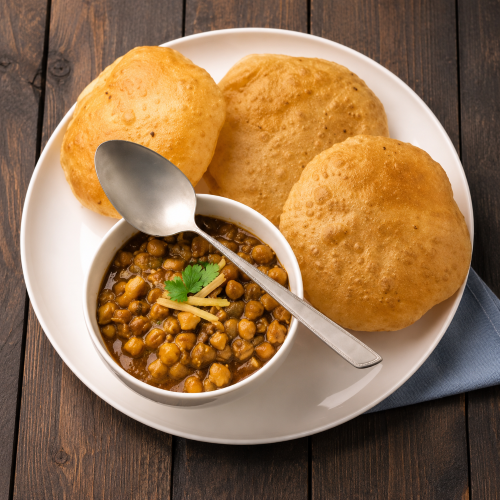Poori , 3pcs - 250ml Channa Masala