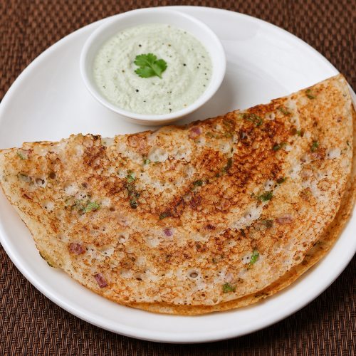 Onion Dosa , 3pcs - 250ml Chutney