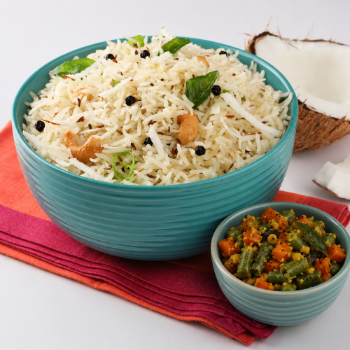Coconut Rice ,500ml - Veggies ,100ml