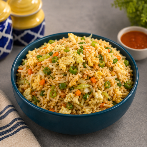 Egg Indian Fried Rice ,500ml -Ketchup