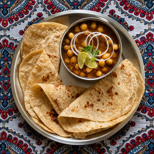 Chapathi ,4pcs - Chana Masala ,250ml