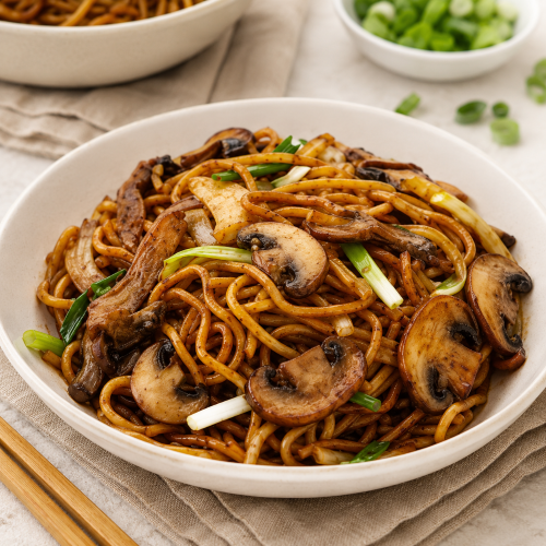 Mushroom Noodles