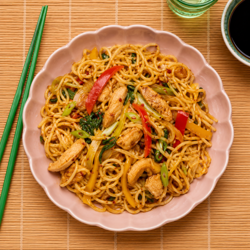 Schezwan Chicken Noodles
