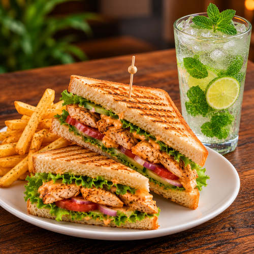 Chicken Sandwich+ Mojito