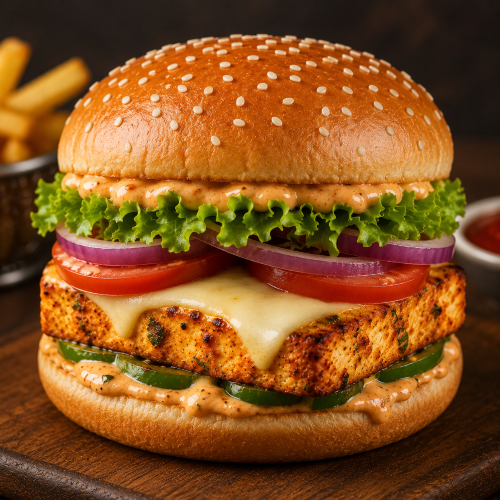Paneer Cheese Burger