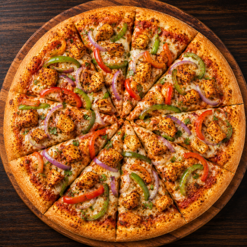 Chicken Punjabi Pizza