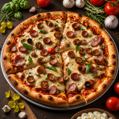 Chicken Sausage Pizza