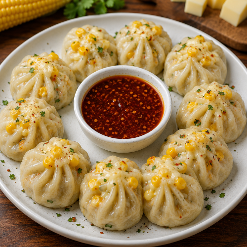 Corn Cheese Momos