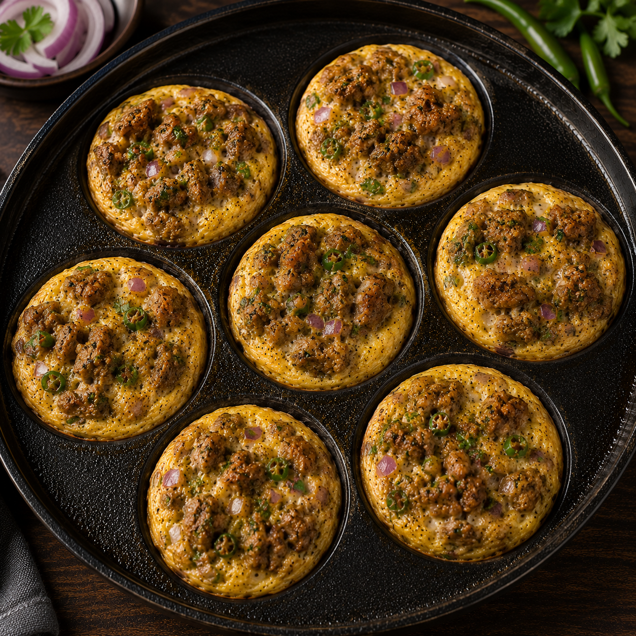 Mutton Kuzhi Omelette