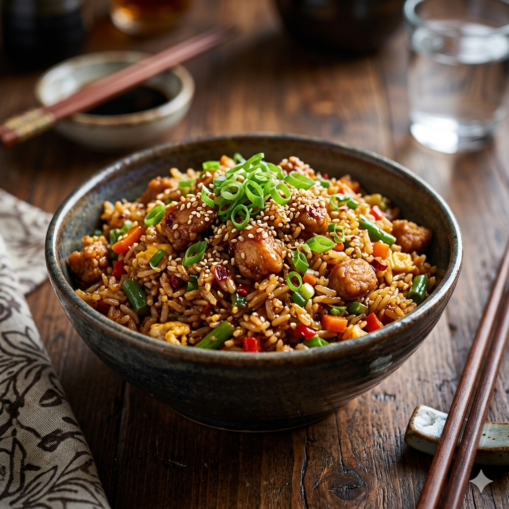 Schezwan Chicken Fried Rice
