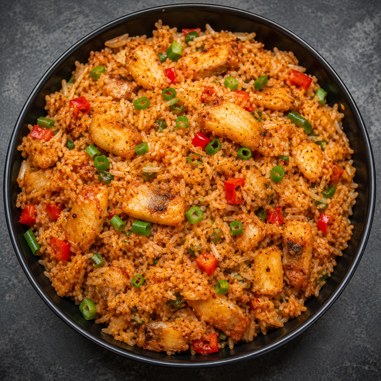 Schezwan Fish Fried Rice