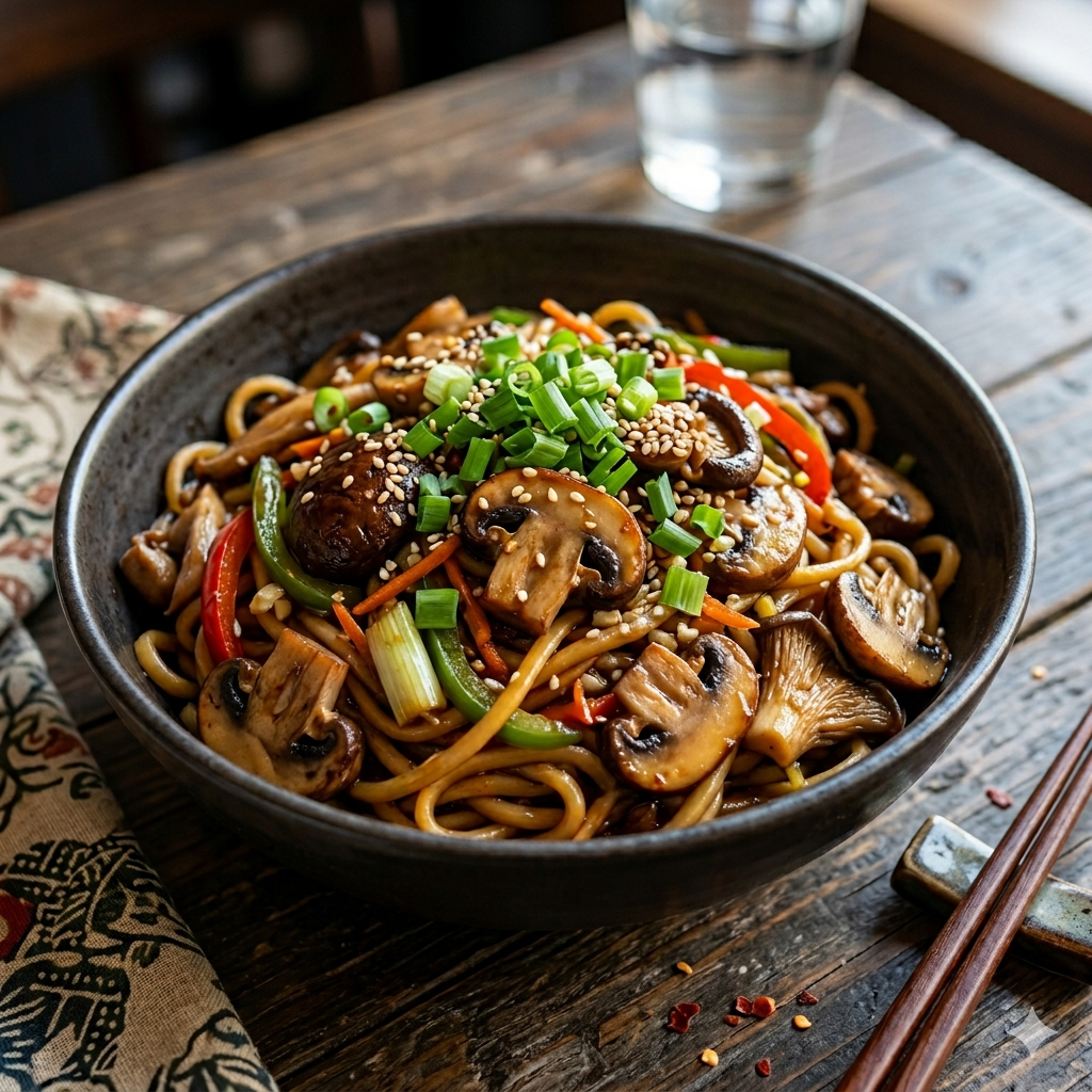 Mushroom Noodles