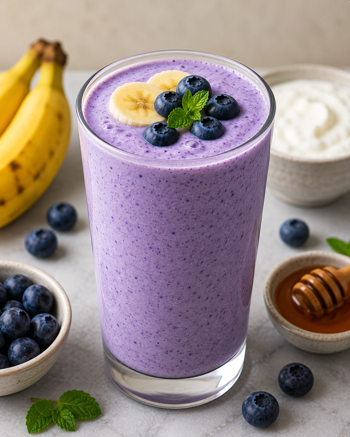 Banana Blueberry Lassi