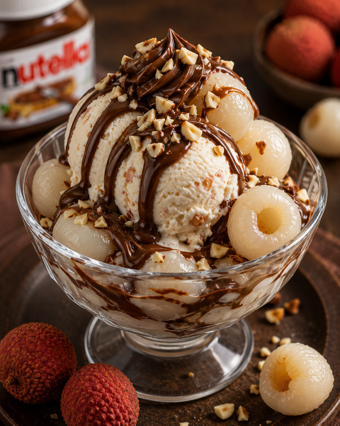Nutella Lychees