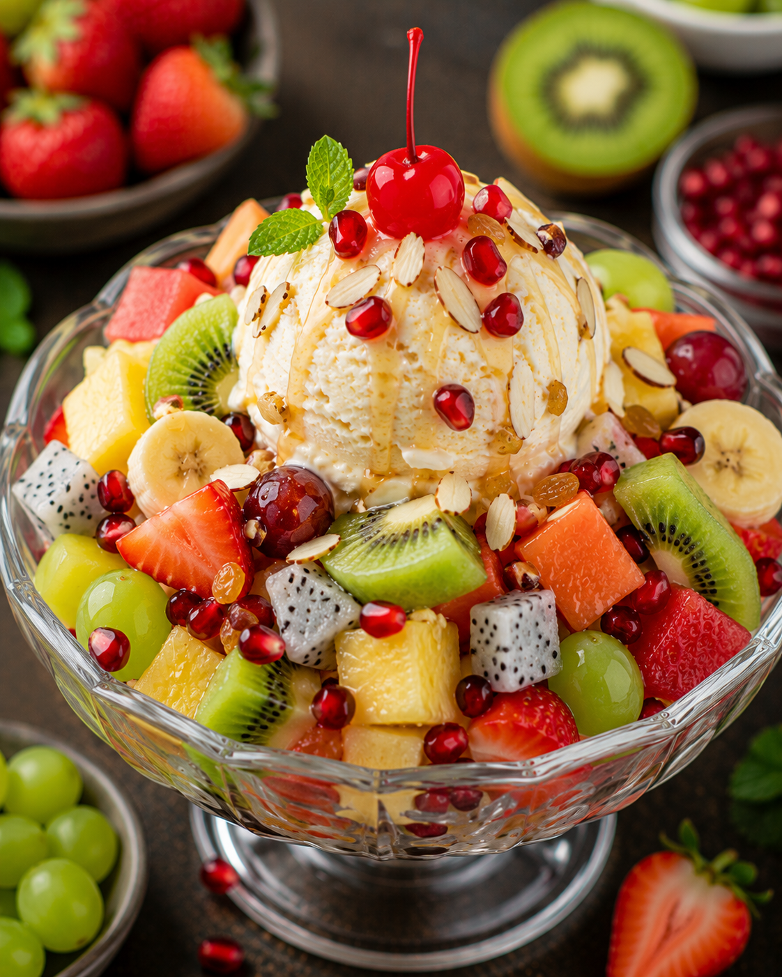 Fruit Salad with Icecream