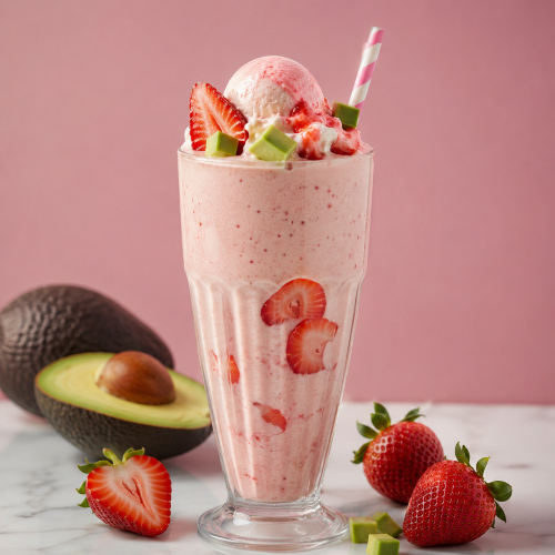 Strawberry Avocado(With Icecream)