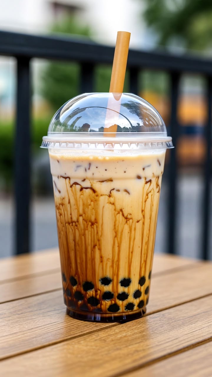 Biscoff Boba Milkshake 