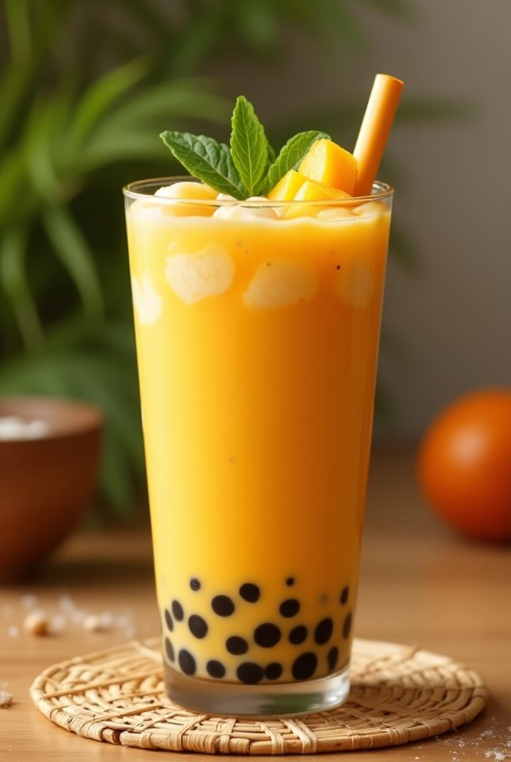 Mango Boba Milkshake