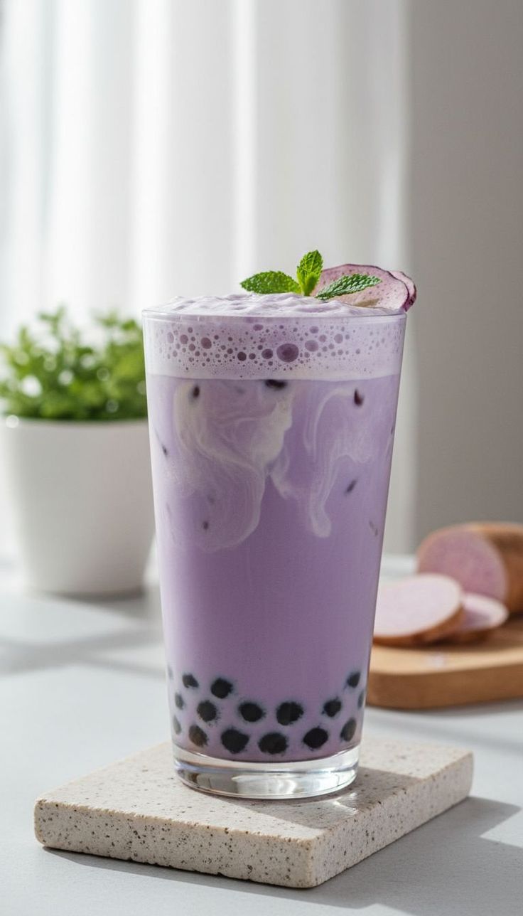 Blackcurrent Boba Milkshake 