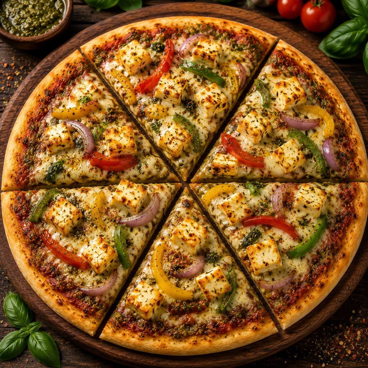 Pesto Panner Pizza