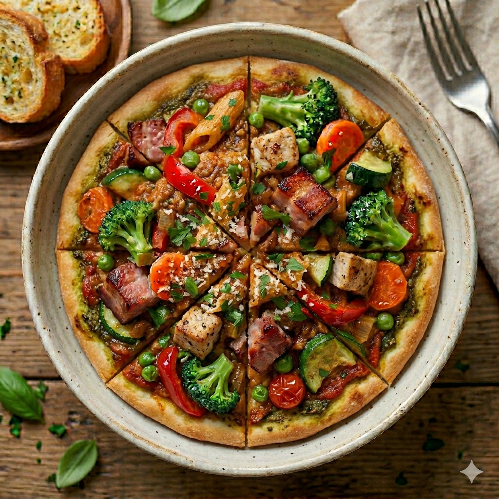 French Ratatouille Chicken Pizza