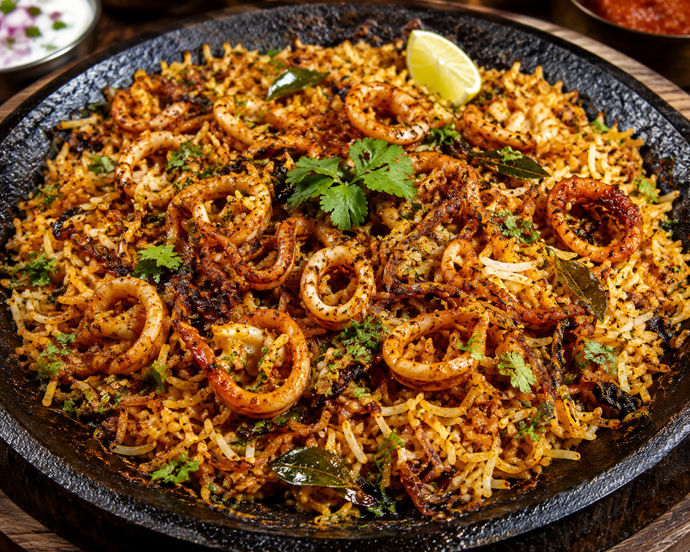 Squid Peratal Tawa Biryani
