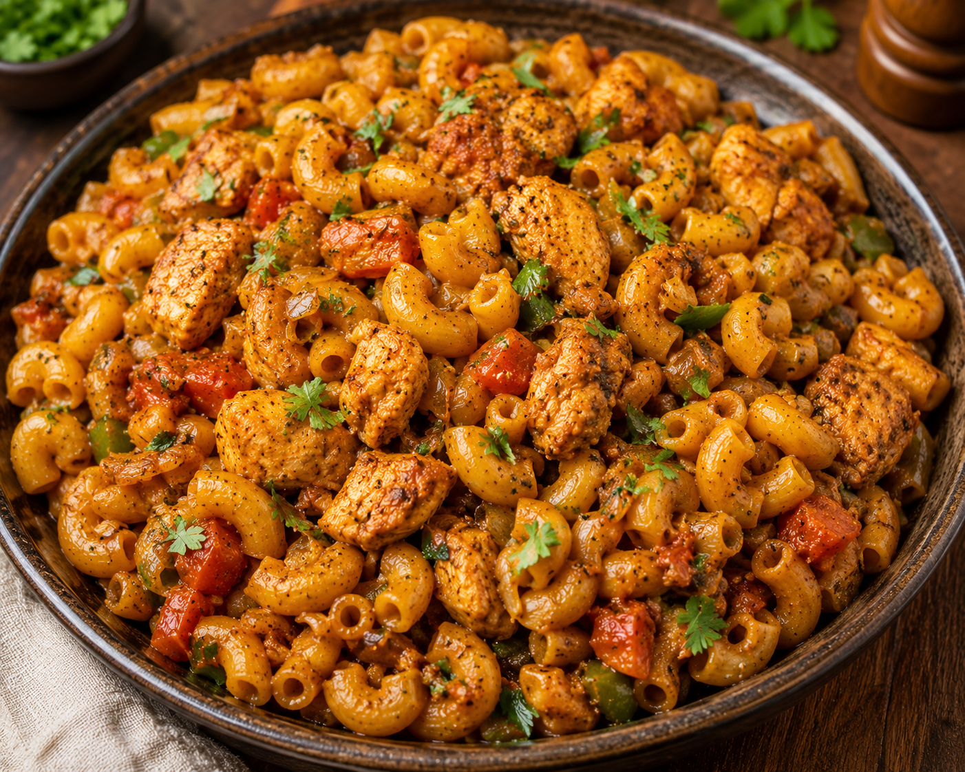 Chicken Macaroni Homestyle Masala