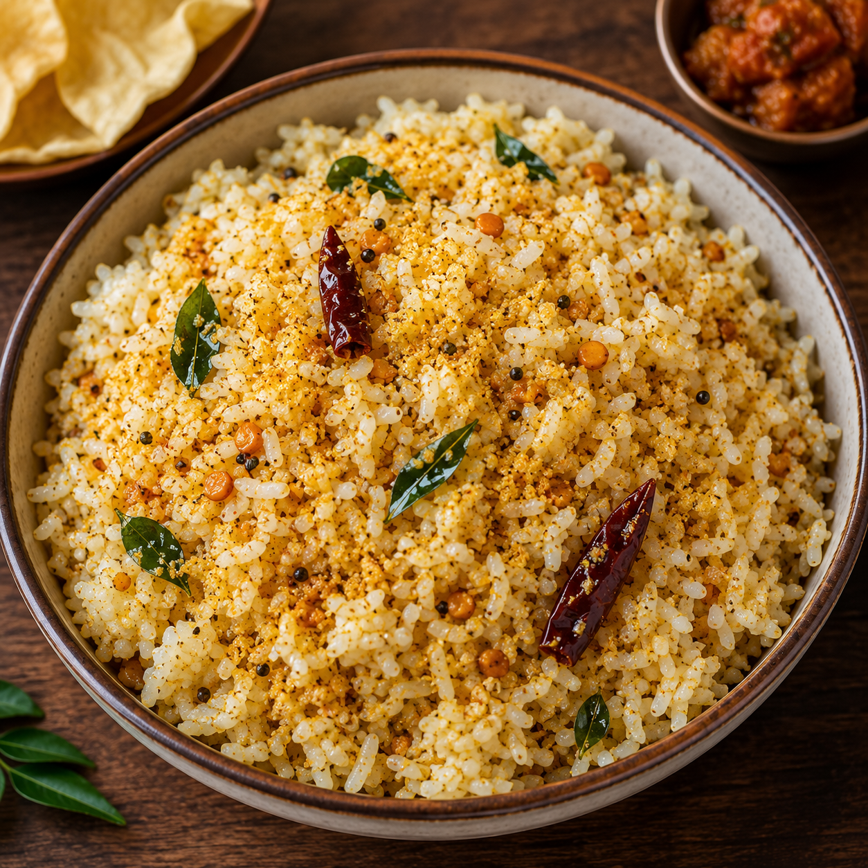Dal Podi Ghee Rice