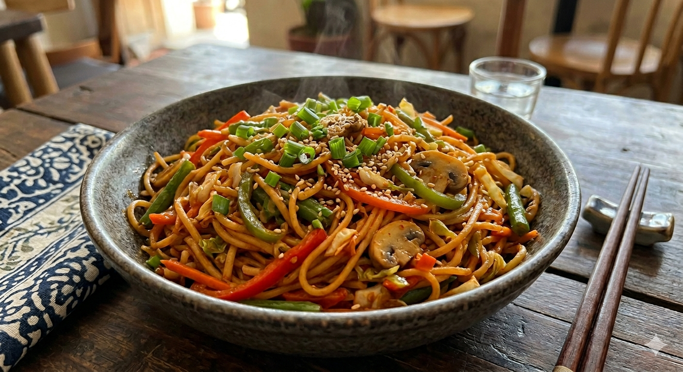 Schezwan Paneer Noodles