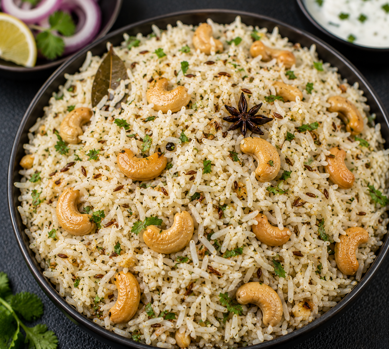 Jeera Cashewnut Rice