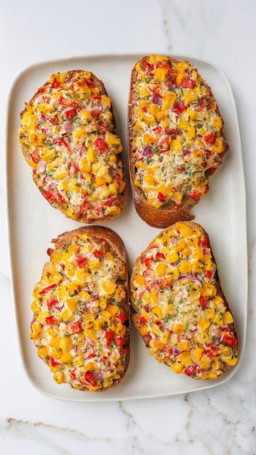 Corn Capsicum Cheese Toast