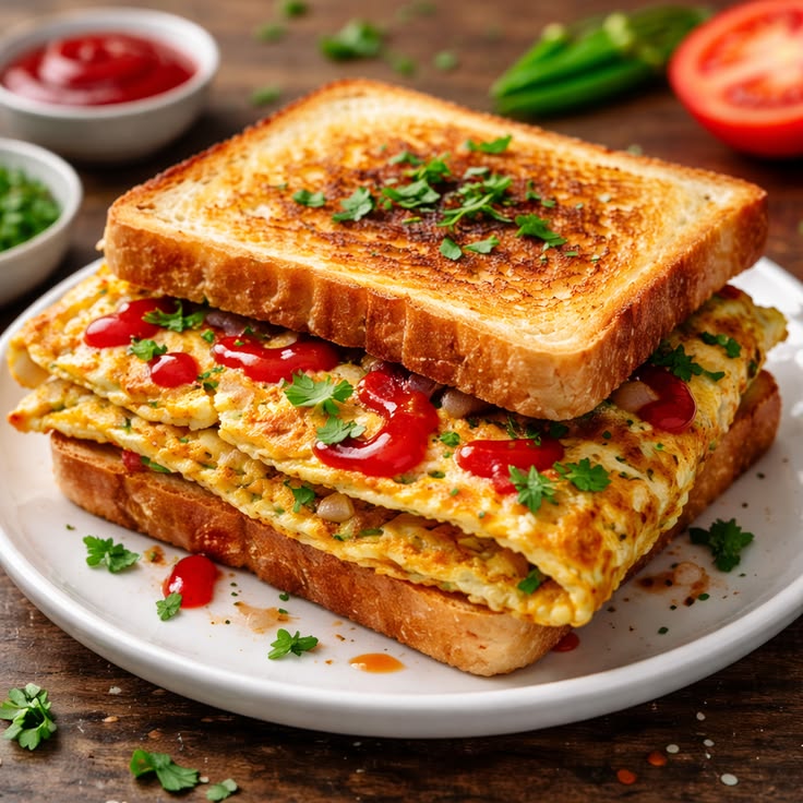 Celly Bread Omellete